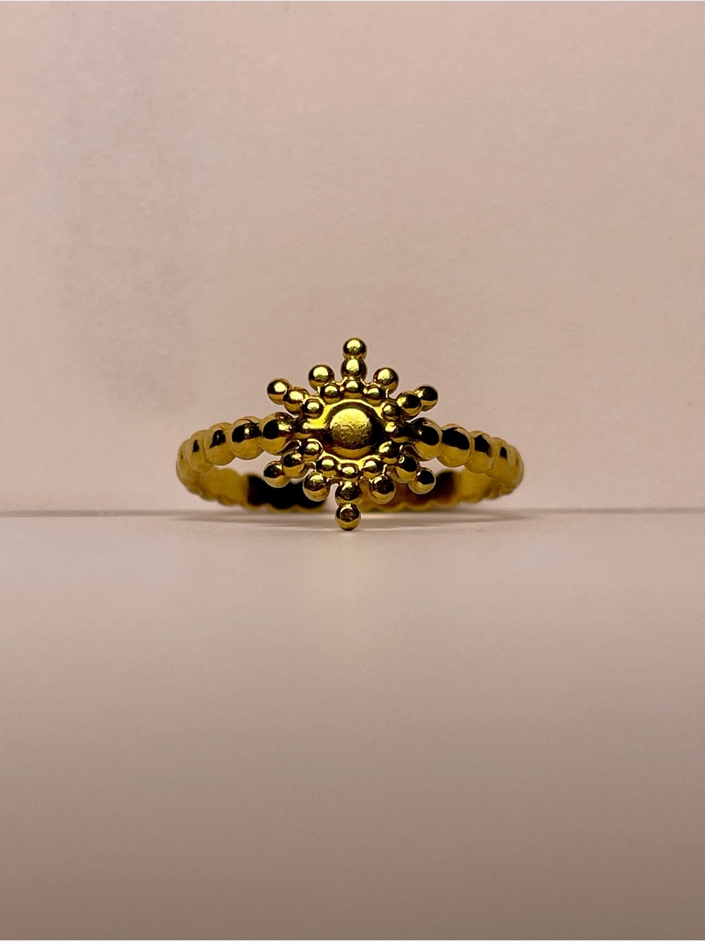 Gold Sunburst Ring